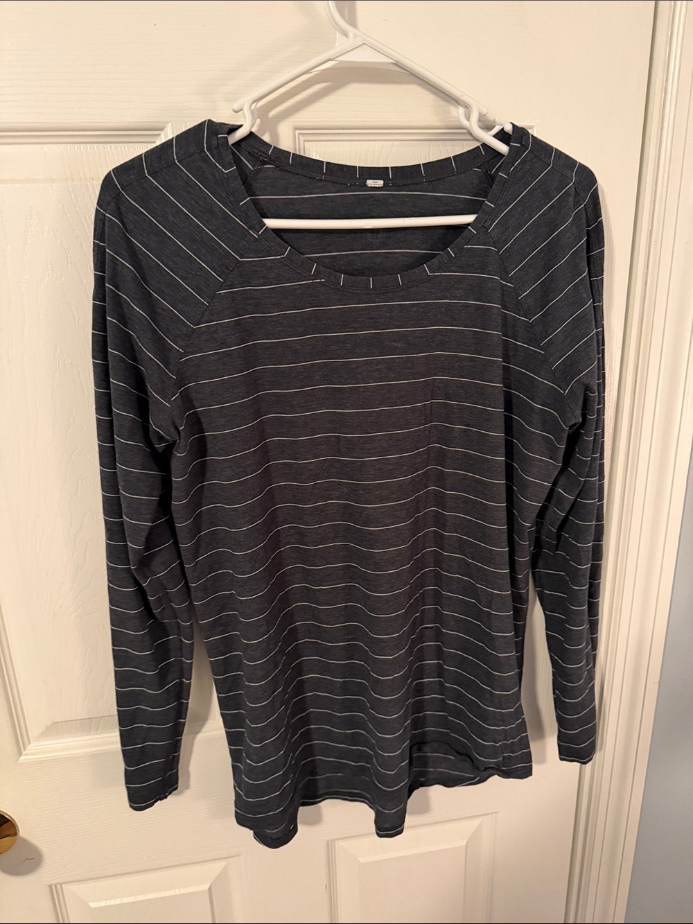 Lululemon striped Crewneck Long Sleeve Top